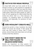 Faith is For Weak People (Leaflet Tracts)