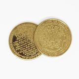 Ten Commandments Gift Coin (Golden)