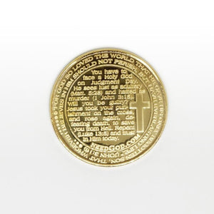 Ten Commandments Gift Coin (Golden)