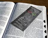 The Bible Study Bookmark (2-in-1) How to study the Bible & book checklist
