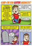 Comic - Sind Sie ein guter Mensch? (German Comic - Are You a Good Person?) - A7 "Mini" Leaflet x100