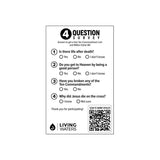 4 Question Survey Pad (Blue - Easter)