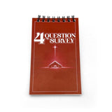 4 Question Survey Pad (Red - Christmas)