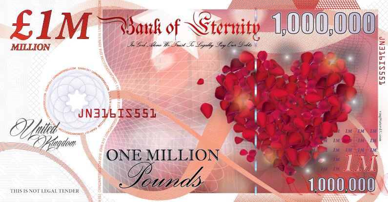 Ottawa Million Dollar Bill – Funny Money Gospel Tract Novelty Note + FREE Protective Sleeve