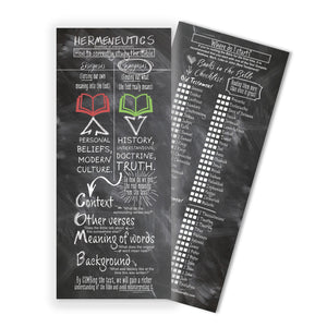 The Bible Study Bookmark (2-in-1) How to study the Bible & book checklist