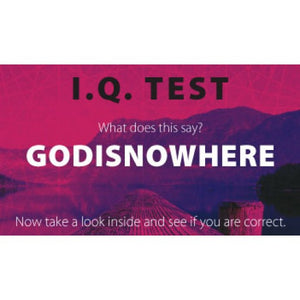 IQ TEST GODISNOWHERE